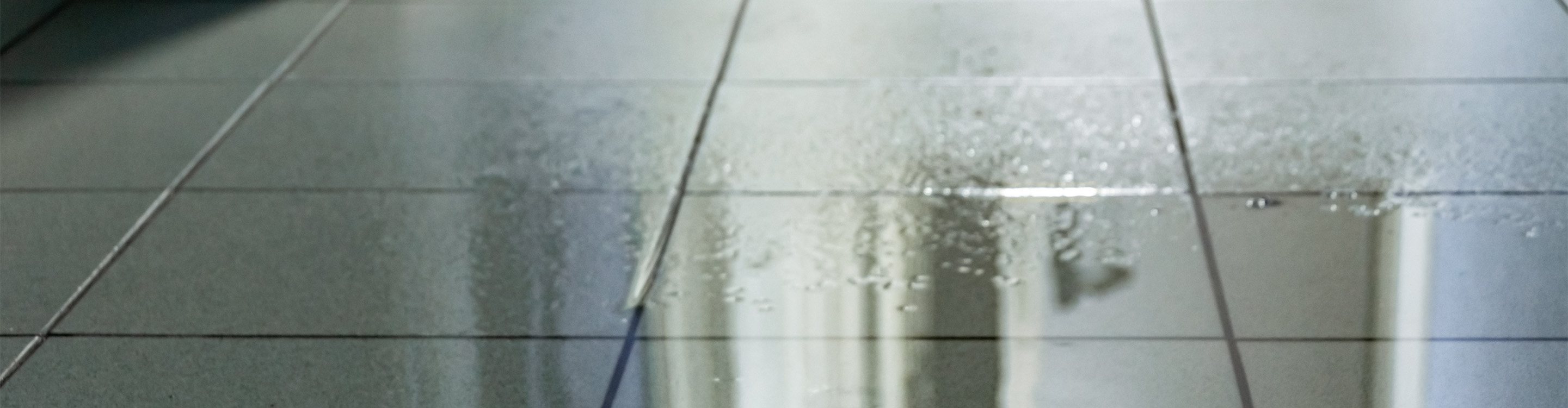 water damage on floor