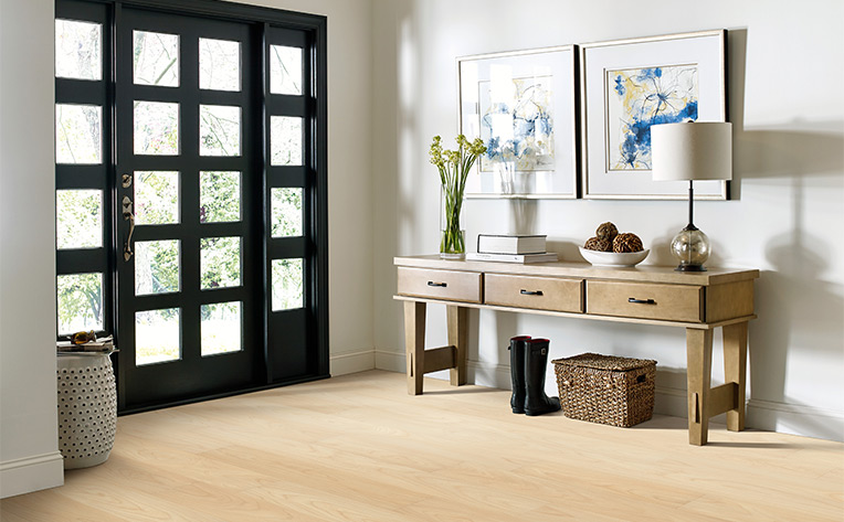 Luxury Vinyl Flooring in a modern entryway